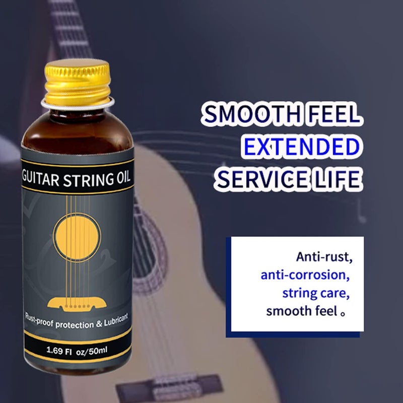 ROFFEE Store 50ml String Oil, Guitar String Care/Cleaning/Polishing Accessories, Lubricant for Guitar, Ukulele - Image 4